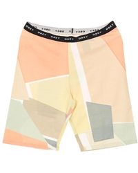 Obey - Fitness ,Veelkleurig ,Rayon Peach Multi High Waisted Fietsbroek - Lyst