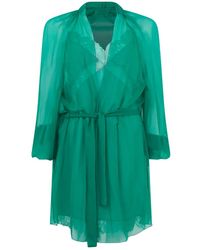 Alberta Ferretti - Korte Jurk Met Knoop Aan De Taille - Lyst