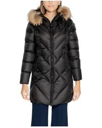 Blauer - Jassen ,Zwart ,Zwarte Hooded Ritsjas Voor Vrouwen - Lyst
