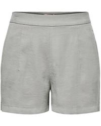 ONLY - Viskose high waist bermuda shorts - Lyst