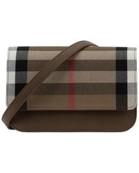 Burberry - Leren Schoudertas - Lyst