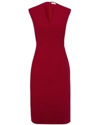 IVY & OAK High Collar Cocktail Dress - Rood