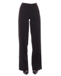 John Richmond - Broeken ,Zwart ,Polyester Wide Broeken - Lyst