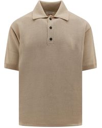 Ferragamo - S polo-shirt gerippter stoff italien - Lyst