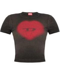 DIESEL - T-Ele T-Shirt Met Logo - Lyst