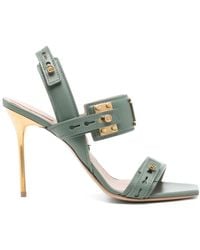 Balmain - 100 Mm Sandalen Met B-Logo - Lyst