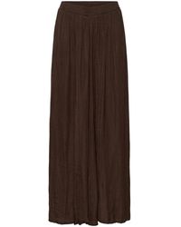 Kaffe - Rokken ,Bruin ,Polyester Maxi Rok - Lyst
