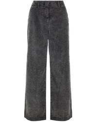 Bomboogie - Acid-Washed Effect Corduroy Palazzo Broek - Lyst