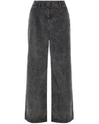 Bomboogie - Acid-Washed Effect Corduroy Palazzo Broek - Lyst