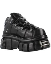 New Rock - Lace-Up Boots - Lyst