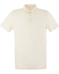 Majestic Filatures - Majestic linen short sleeved polo shirt - Lyst