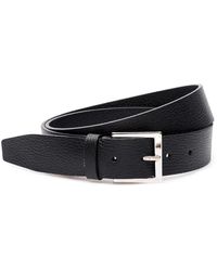 Orciani - Cintura in pelle nera con fibbia logo - Lyst