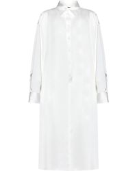 Fabiana Filippi - Weiße kleid mit gürtel - Lyst