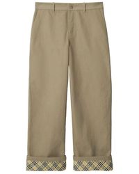 Burberry - Weite hose mit lockerer passform - Lyst