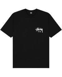 Stussy - Tops ,Zwart ,Katoen Oversized Tee - Lyst