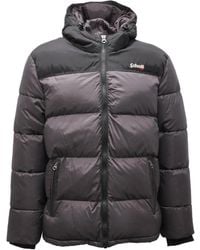 Schott Nyc - Jassen ,Grijs ,Nylon Utah Gewatteerde Jas Grijs - Lyst