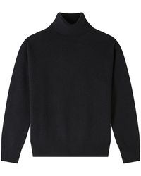 A.P.C. - Truien & Vesten ,Zwart ,Wol Merino Wollen Coltrui - Lyst