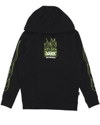 Vans - Neon flames schwarzer hoodie streetwear - Lyst
