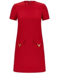 Valentino - Kleedjes ,Rood ,Short Kleedjes - Lyst
