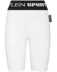 Philipp Plein - Fitness ,Wit ,Katoen Jogging Cyclist Leggings - Lyst