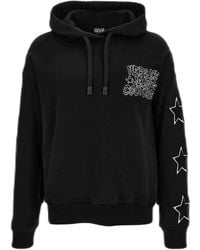 Versace - Hoodies & Sweatvesten ,Zwart ,Katoen Zwarte Katoenen Sweatshirt Voor - Lyst