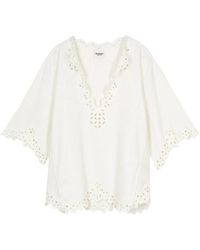 Isabel Marant - Overhemden ,Wit ,Katoen Shana Top - Lyst