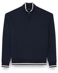 Paul & Shark - Cool Touch Wol Half Zip Sweater - Lyst