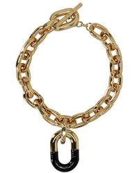 Rabanne - Accessoires ,Geel ,Xl Link Ketting - Lyst