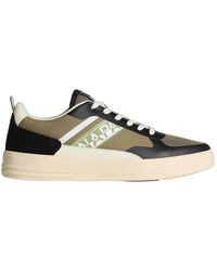 Napapijri - Schwarze Mesh-Polyester/Synthetikleder-Sneakers - Lyst