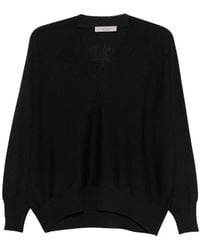 D.exterior - Truien & Vesten ,Zwart ,V-Neck Truien - Lyst