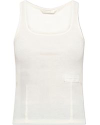 Rethinkit Studios - Tops ,Katoen Ribgebreide Mouwloze Top - Lyst