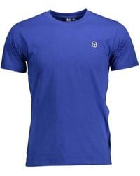 Sergio Tacchini - Besticktes logo rundhals t-shirt - Lyst