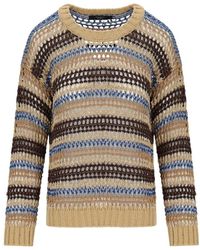 Weekend by Maxmara - Truien & Vesten ,Veelkleurig ,Katoen Onirica Pullover - Lyst