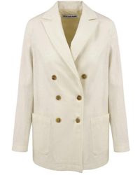 Attic And Barn - Jassen ,Crème Jas Model Atja 004 - Lyst