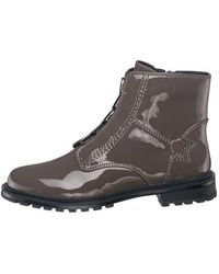 CESARE GASPARI - Glänzende Stiefeletten Mit Reißverschluss - Lyst