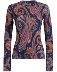 Etro - X0885 Long-Sleeved Top - Lyst