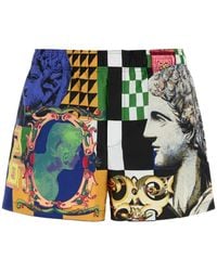 Versace - Zwemshorts Van Polyester Met Print - Lyst