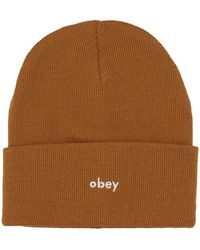 Obey - Karma Beanie Rubber Hat - Lyst