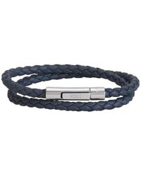 Tod's - Accessoires ,Blauw ,Leer My Colors 2-Turn Armband - Lyst