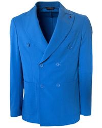 0-105 - Falko rosso blaue doppelreiher jacke - Lyst