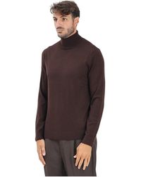 SELECTED - Bruine Coltrui Trui Mannen - Lyst
