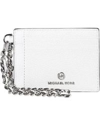 Michael Kors - Accessoires ,Wit ,Leer Elegante Kaarthouder Portemonnee - Lyst