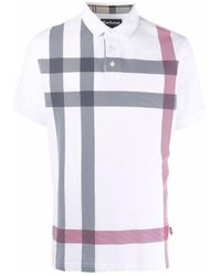 Barbour - Tops ,Veelkleurig ,Katoen Blaine Tartan Piqué Polo - Lyst