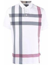 Barbour - Tops ,Veelkleurig ,Katoen Blaine Tartan Piqué Polo - Lyst