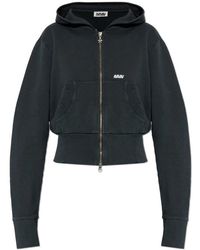 AVAVAV - Hoodies & Sweatvesten ,Zwart ,Katoen Sweatshirt Met Geborduurd Logo - Lyst