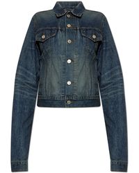 Balenciaga - Denimjacke mit vintage-effekt - Lyst