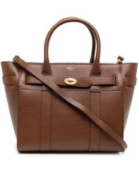 Mulberry - Small Zipped Bayswater Tote Bag - Lyst