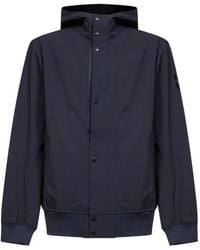 Stone Island - Jassen ,Blauw ,Polyester Soft Shell-R Jas - Lyst