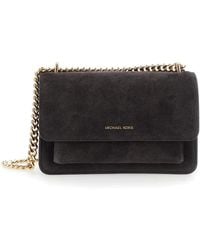 Michael Kors - Braune Wildleder-Schultertasche Mit Kettenträger - Lyst