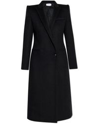 McQueen - Jassen ,Zwart ,Wol Wollen Jas - Lyst